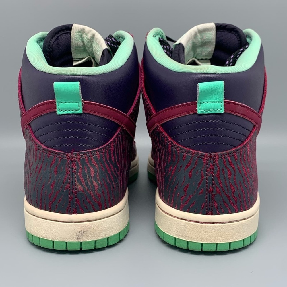 Nike‎ Dunk High Skinny Print Skate Shoes 543242-500 Women's Sz 8.5 - Picture 3 of 10